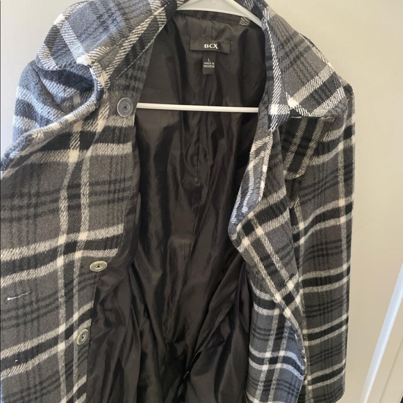 grey black and white BCK jacket/coat - Picture 3 of 4